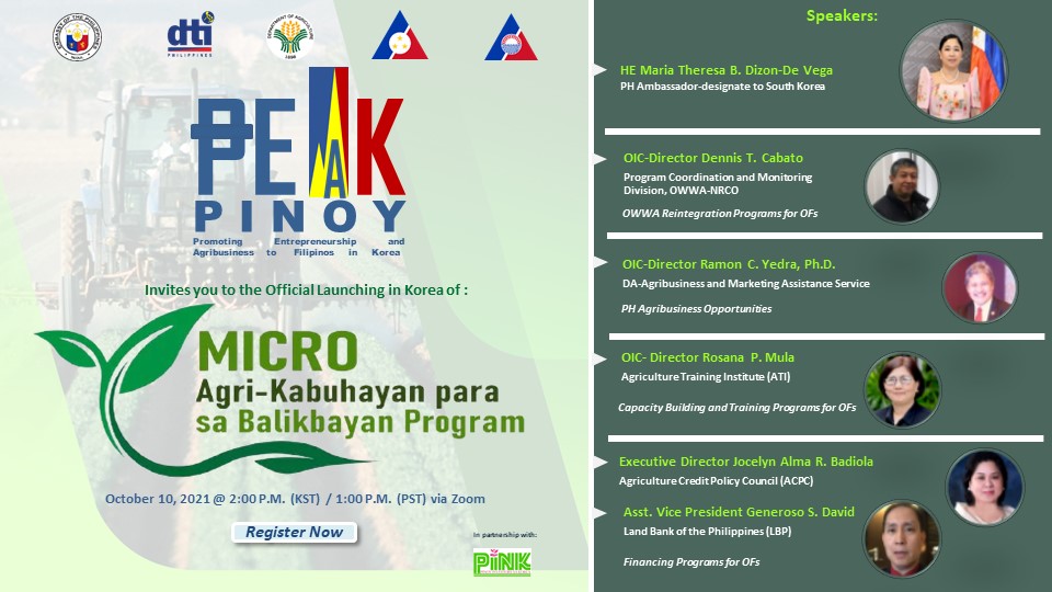 PEAK Pinoy Micro Agri Kabuhayan para sa Balikbayan Program