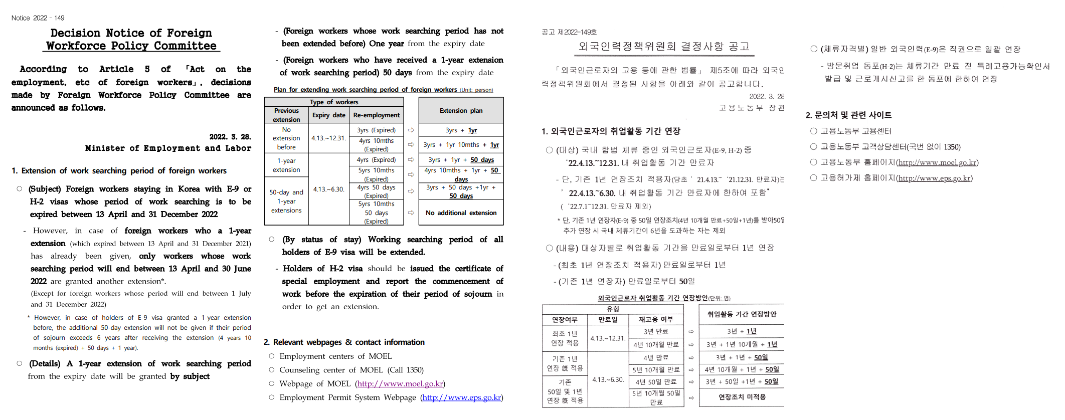 AdvNo27 MOEL Advisory on extension of stay