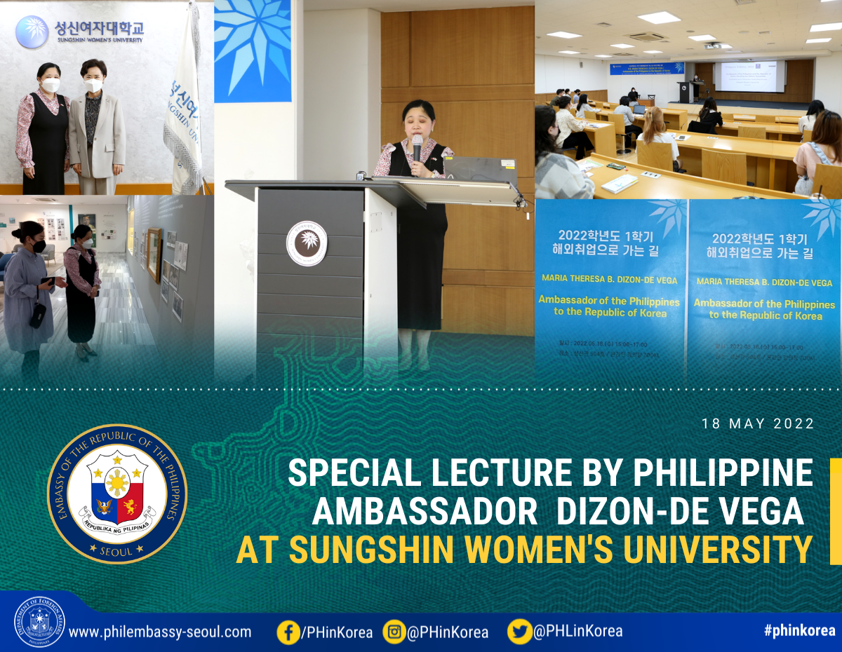 PR MTD 50 2022 Special Lecture at Sungshin Womens University