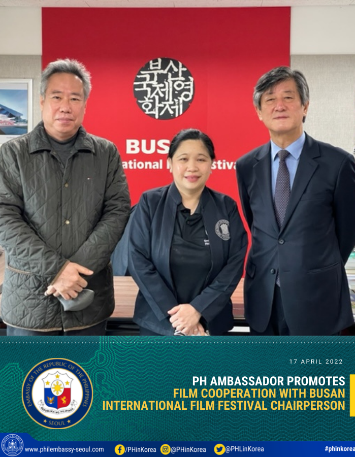 PR MTD 2022 PH Ambassador Promotes Film Cooperation with BIFF Chairperson