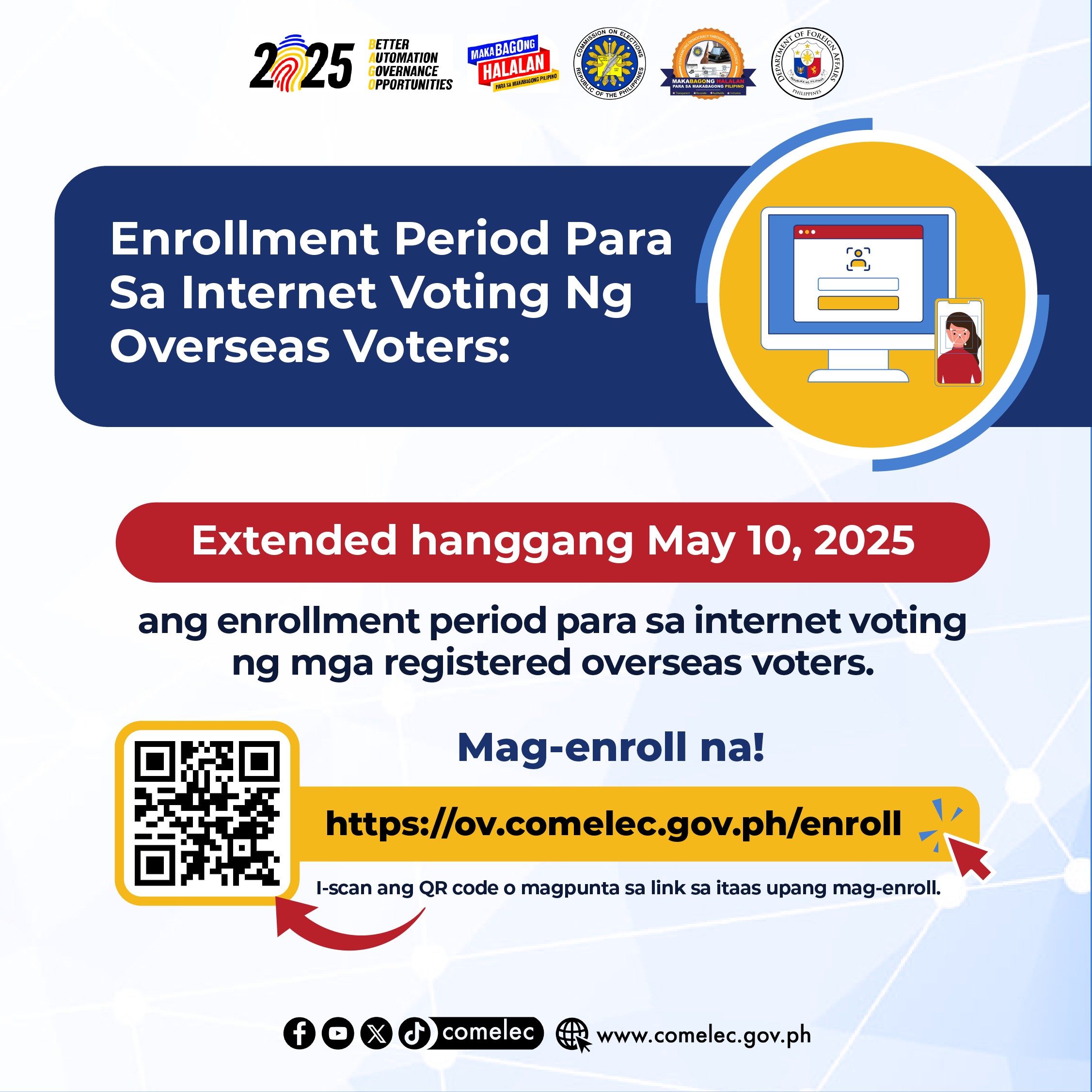 Internet Voting Extension of Enrollment Poster 02