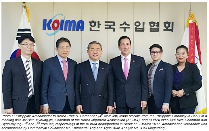 KOREAN PRIVATE SECTOR URGED TO IMPORT MORE FROM PH